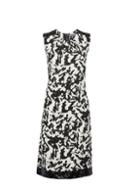 Dorothy Perkins *tall White Camouflage Print Sequin Trim Shift Dress