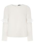 Dorothy Perkins *only White Ruffle Sleeve Blouse