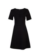 Dorothy Perkins Black Ruched Fit And Flare Dress