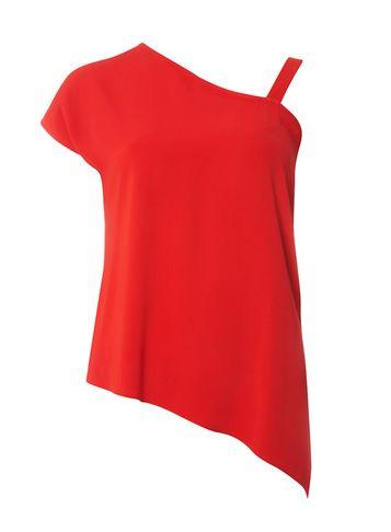Dorothy Perkins Red One Shoulder Top