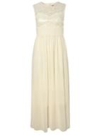 Dorothy Perkins *mela Cream Lace Detail Maxi Dress
