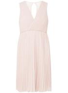 Dorothy Perkins *vila Pink Pleated Lace Back Prom Dress
