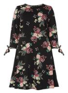 Dorothy Perkins *dp Curve Multi Coloured Floral Print Jersey Skater Dress