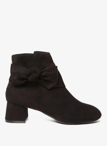 Dorothy Perkins Wide Fit Black 'alba' Bow Boots