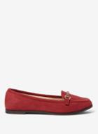 Dorothy Perkins Wide Fit Burgundy Laura Loafers