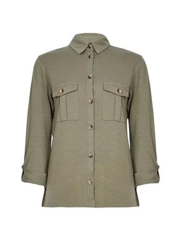 Dorothy Perkins Khaki Button Utility Shirt