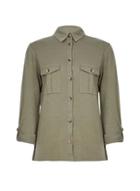 Dorothy Perkins Khaki Button Utility Shirt
