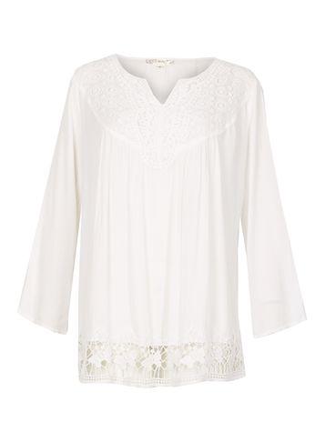 Dorothy Perkins *voulez Vous White Flared Sleeve Top