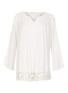 Dorothy Perkins *voulez Vous White Flared Sleeve Top