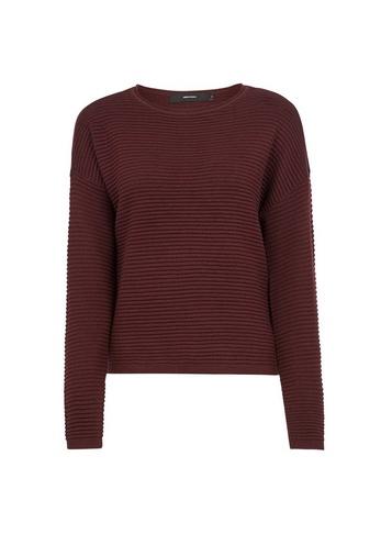 *vero Moda Wine Ribbed Top