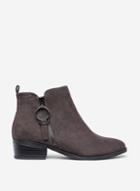Dorothy Perkins Wide Fit Mynor Grey Ankle Boots
