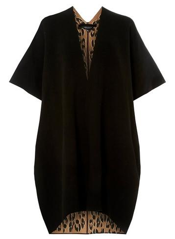 Dorothy Perkins Black Double Side Leopard Print Cape