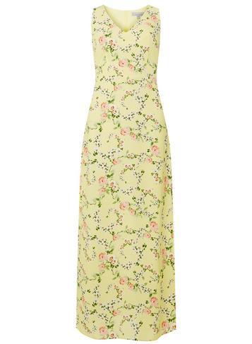 Dorothy Perkins Petite Yellow Ditsy Floral Print Maxi Dress