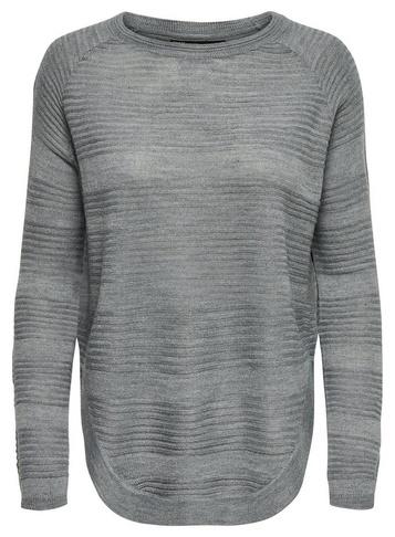 *only Grey Ribbed Knitted Top