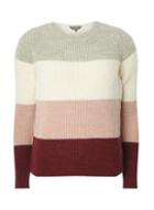 Dorothy Perkins Pink And Grey Stripe Jumper