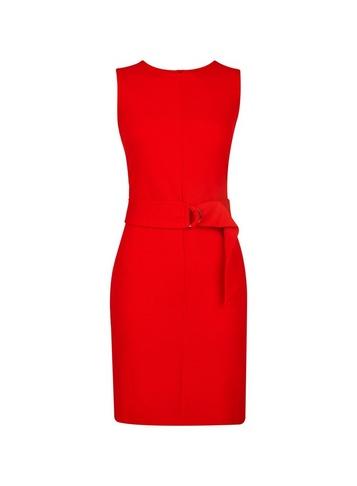 Dorothy Perkins Red Sleeveless Belted Shift Dress