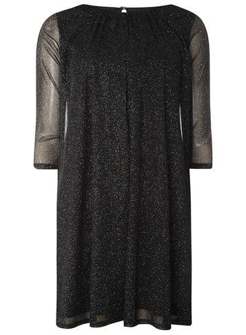 Dorothy Perkins *billie & Blossom Black Disco Shift Dress