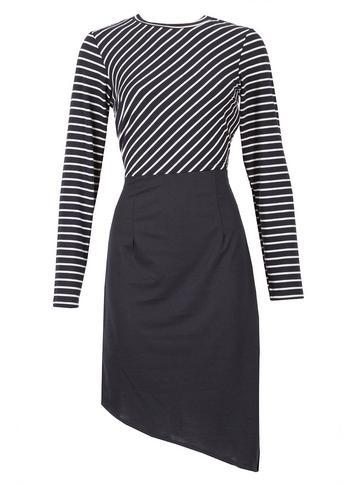 Dorothy Perkins *tenki Blue Striped Midi Dress
