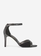 Dorothy Perkins Black And Silver Safi Dipped Sandals