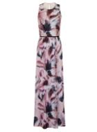 Dorothy Perkins *little Mistress Multi Coloured Floral Print Maxi Dress