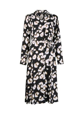 Dorothy Perkins Black Animal Print Shirt Dress