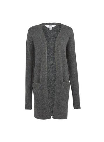 Dorothy Perkins *tall Charcoal Edge To Edge Cardigan