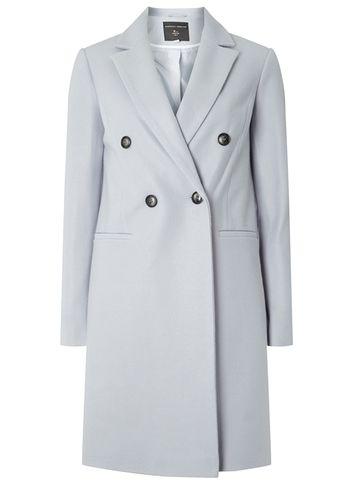 Dorothy Perkins Blue Double-breasted Coat