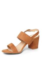 Dorothy Perkins Wide Fit Tan 'sally' Sandals