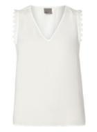 Dorothy Perkins *vero Moda White Lace Trim Top