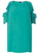 Dorothy Perkins Dp Curve Ruffle Cold Shoulder Top