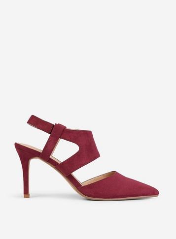 Dorothy Perkins Burgundy Eleven Court Shoes