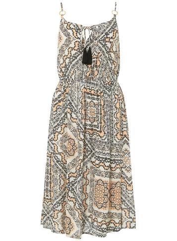 Dorothy Perkins *dp Beach Ivory Tile Print Midi Dress