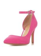 Dorothy Perkins *head Over Heels By Dune Pink 'clarra' Heeled Court Shoes