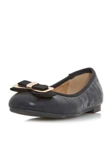 Dorothy Perkins *head Over Heels By Dune Black Honor Flat Shoes