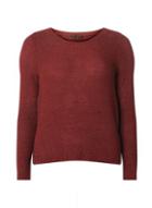Dorothy Perkins *only Wine Geena Pullover Knitted Jumper