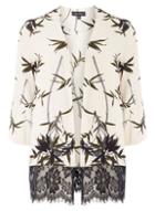 Dorothy Perkins Leaf Print Lace Hem Cover Up
