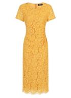 Girls On Film *girls On Film Yellow Ruched Bodycon Dress