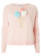 Dorothy Perkins *only Pink Ice Cream Pom Pom Knit Top