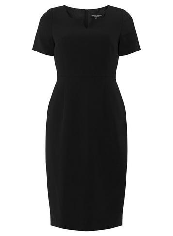 Dorothy Perkins Black Notch Neck Pencil Dress