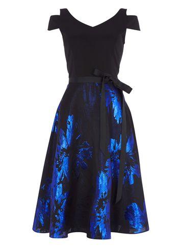 Dorothy Perkins *roman Originals Royal Blue Skater Dress