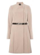 Dorothy Perkins *tall Pink Pu Belted Coat