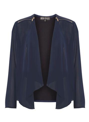 Dorothy Perkins *mela Navy Waterfall Jacket