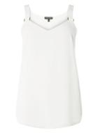 Dorothy Perkins Dp Curve Ivory Metal Tab Camisole Top