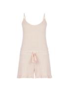 Dorothy Perkins Pink Ribbed Playsuit