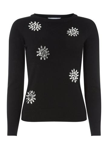 Dorothy Perkins Petite Snowflake Gem Jumper