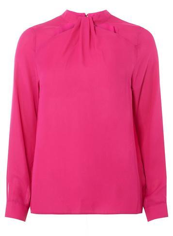 Dorothy Perkins Magenta Emily Long Sleeve Top