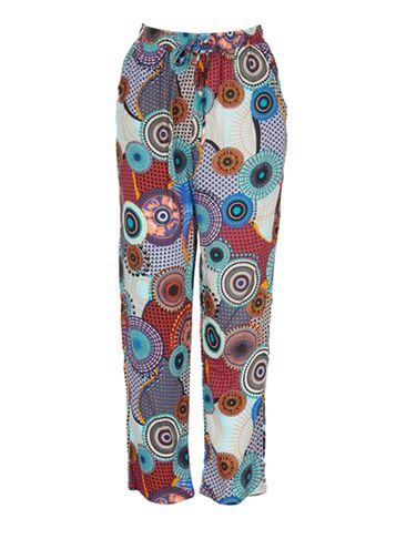 Dorothy Perkins *izabel London Multi Blue Palazzo Trouser