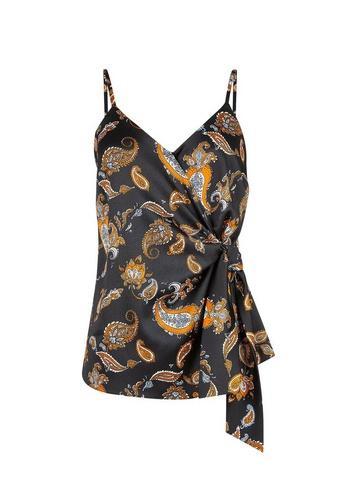 Dorothy Perkins Multi Colour Paisley Print Knot Detail Camisole Top