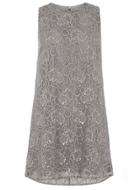 Dorothy Perkins Petite Grey Metallic Dress