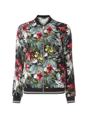Dorothy Perkins Pink Floral Print Bomber Jacket